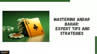Mastering Andar Bahar  Expert Tips And Strategies