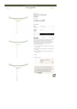 Emerald choker
