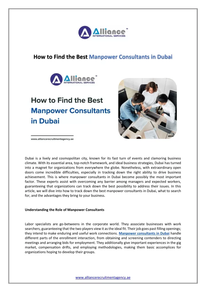 how to find the best manpower consultants in dubai