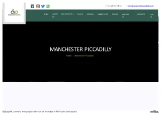 Manchester Piccadilly Station Transfer