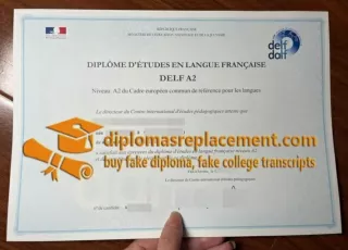 How to order a fake DELF A2 Certificate replacement?