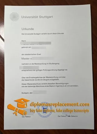 buy a fake Universität Stuttgart Urkunde in germany
