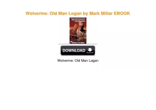 Wolverine: Old Man Logan by Mark Millar EBOOK