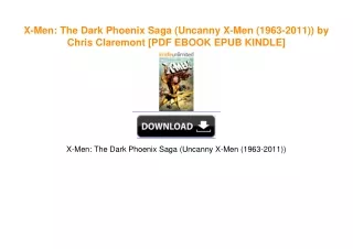 X-Men: The Dark Phoenix Saga (Uncanny X-Men (1963-2011)) by Chris Claremont [PDF EBOOK