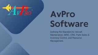 Aircraft MRO Software