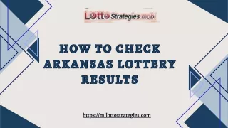 How to Check Arkansas Lottery Results