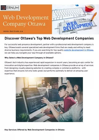 Best Web Development Companies Ottawa