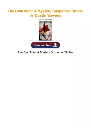 The Boat Man: A Mystery Suspense Thriller by Dustin Stevens