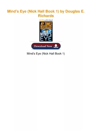Mind's Eye (Nick Hall Book 1) by Douglas E. Richards