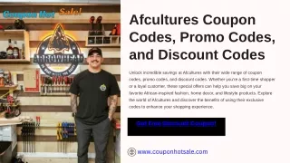 Afcultures Coupon Codes, Promo Codes, and Discount Codes