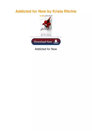 Addicted for Now by Krista Ritchie