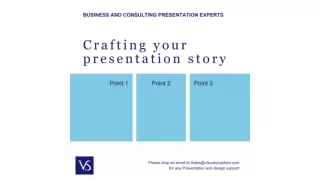 Crafting your presentation story