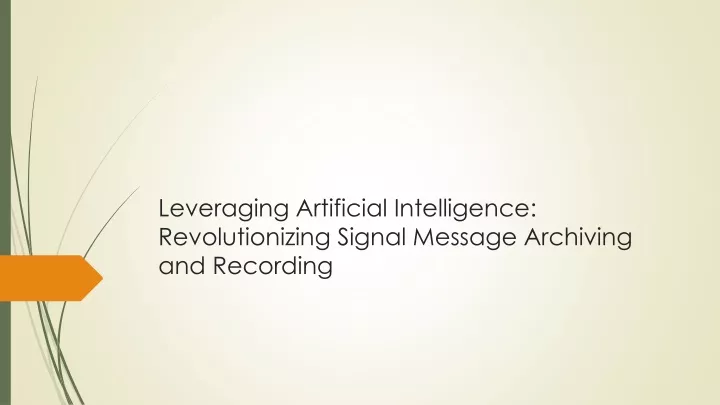 leveraging artificial intelligence