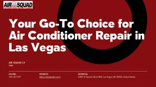 Your Go-To Choice for Air Conditioner Repair in Las Vegas