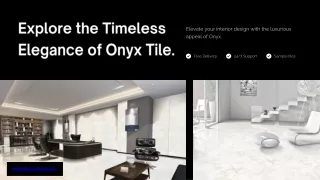 Onyx Tile Excellence: Unmatched Beauty and Quality