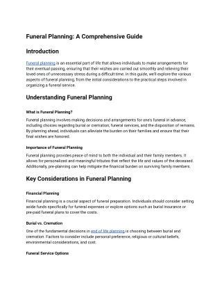 Funeral Planning_ A Comprehensive Guide