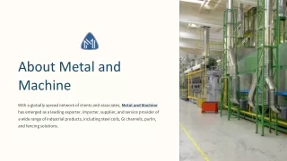 Metal and Machine net: Enhancing Industrial Capabilities