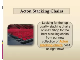Acton Stacking Chairs