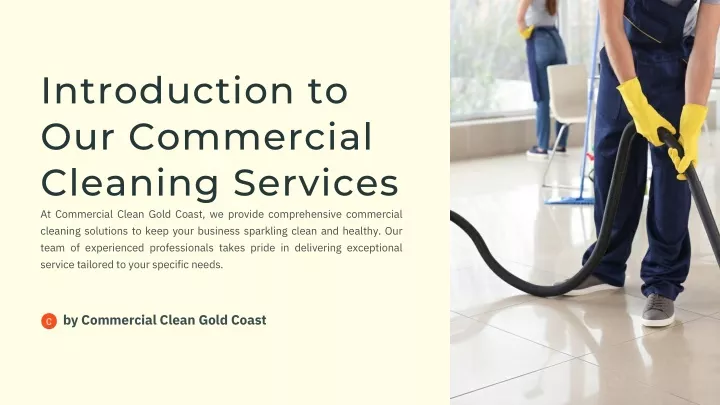 introduction to our commercial cleaning services