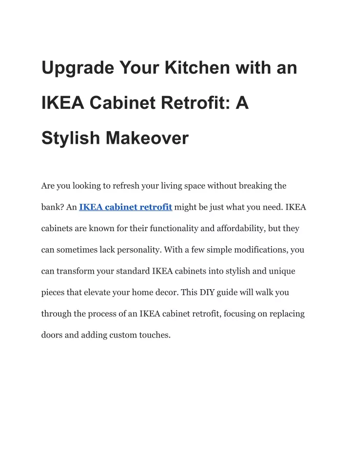 upgrade your kitchen with an