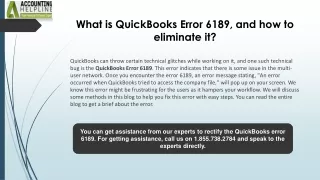 How to eliminate Getting QuickBooks Error 6189 And 816