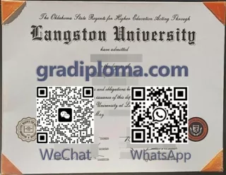 Fake Langston University diploma for sale