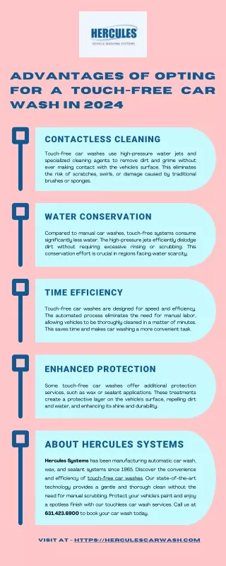 advantages of opting for a touch free car wash