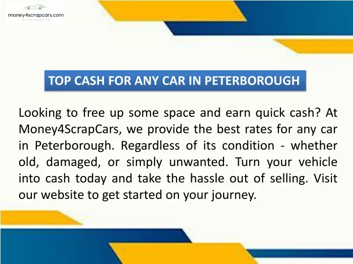 top cash for any car in peterborough