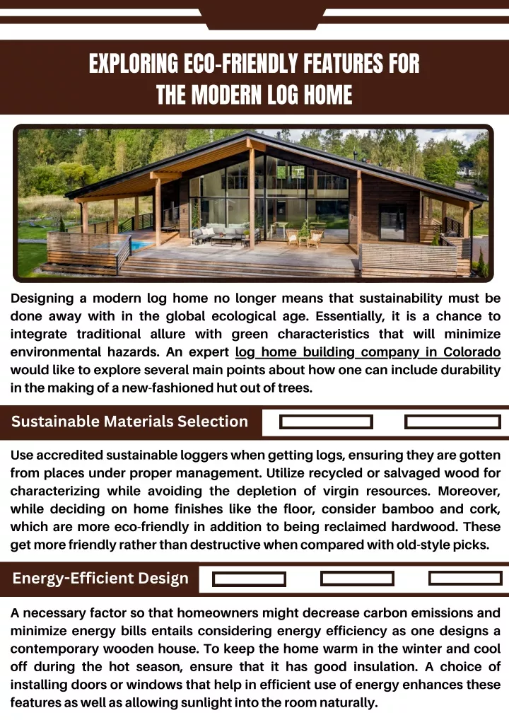 exploring eco friendly features for the modern