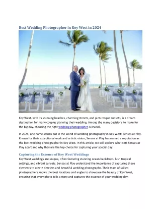 Best Wedding Photographer in Key West in 2024