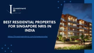 Best Tresidential Properties Singapore NRIs India