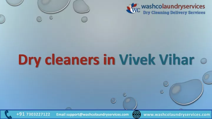 dry cleaners in vivek vihar