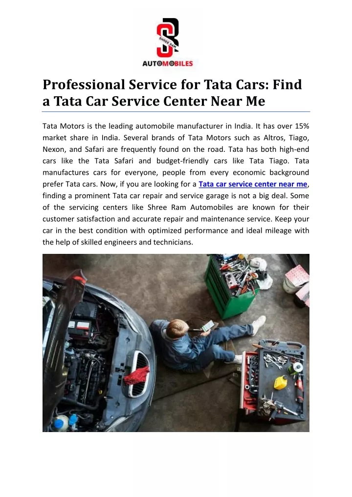 professional service for tata cars find a tata