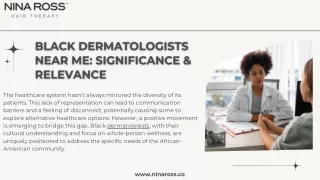 Black Dermatologist Near Me