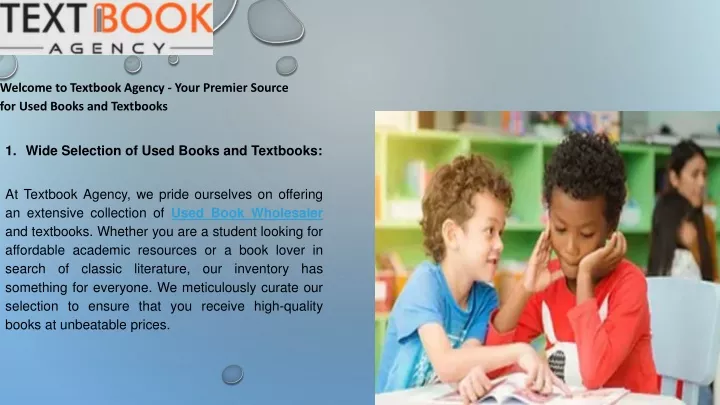 welcome to textbook agency your premier source