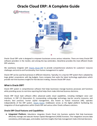 Oracle Cloud ERP_ A Complete Guide