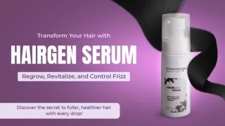 Dermatologist-formulated HairGen Serum for Hair Regrowth And Frizz Control