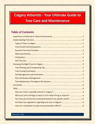 Calgary Arborists