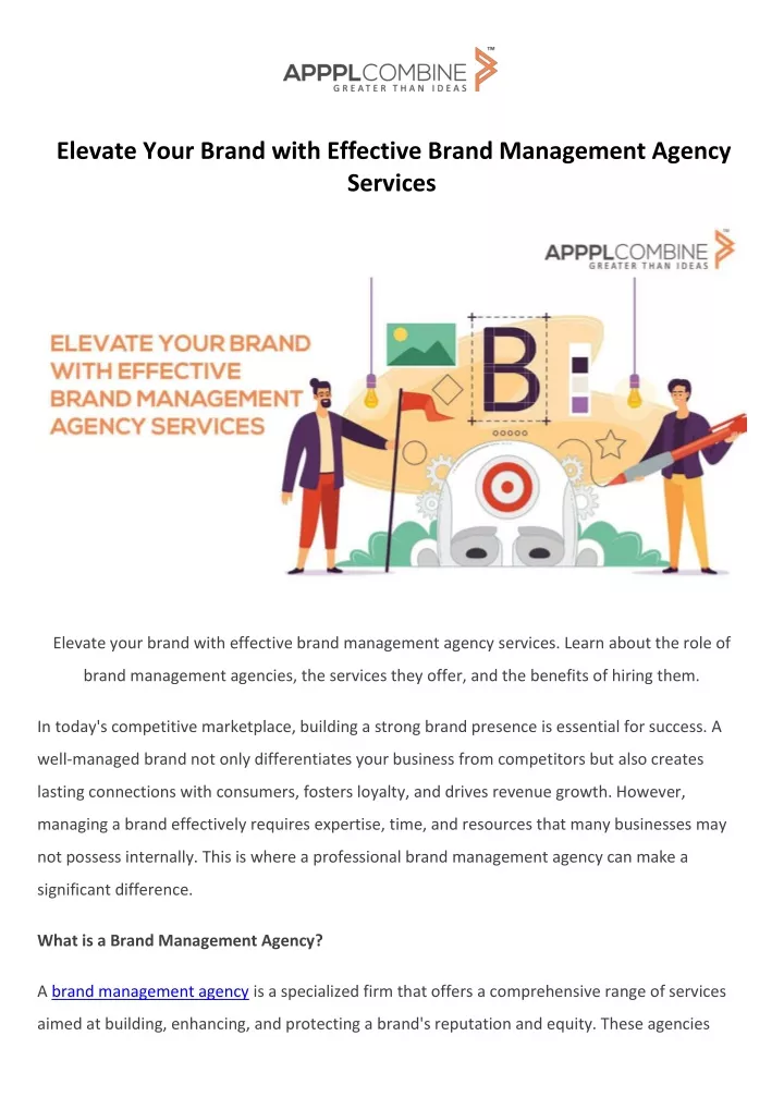 elevate your brand with effective brand