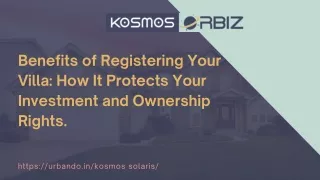 Benefits of Registering Your Villa How It Protects Your Investment and Ownership Rights.