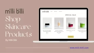 Shop Skincare Products Milli Billi Korean Skincare Store