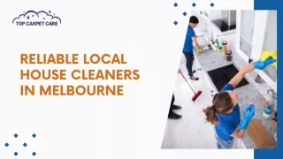 Reliable Local House Cleaners In Melbourne