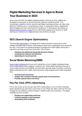 digital marketing services in agra to boost your