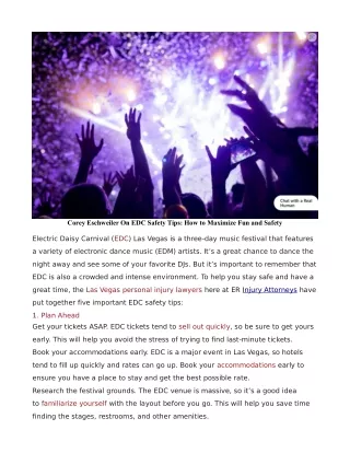 corey eschweiler on edc safety tips