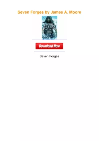 Seven Forges by James A. Moore