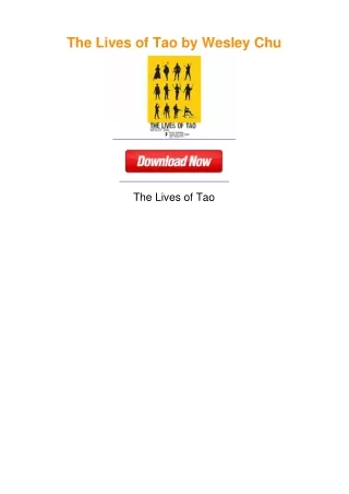 The Lives of Tao by Wesley Chu