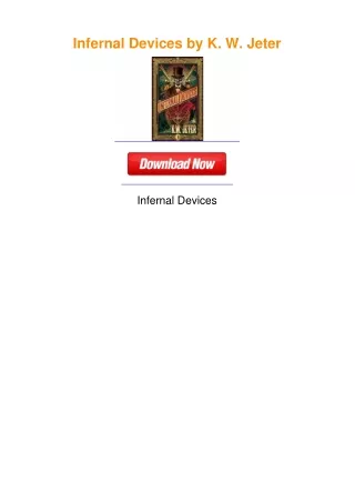 Infernal Devices by K. W. Jeter
