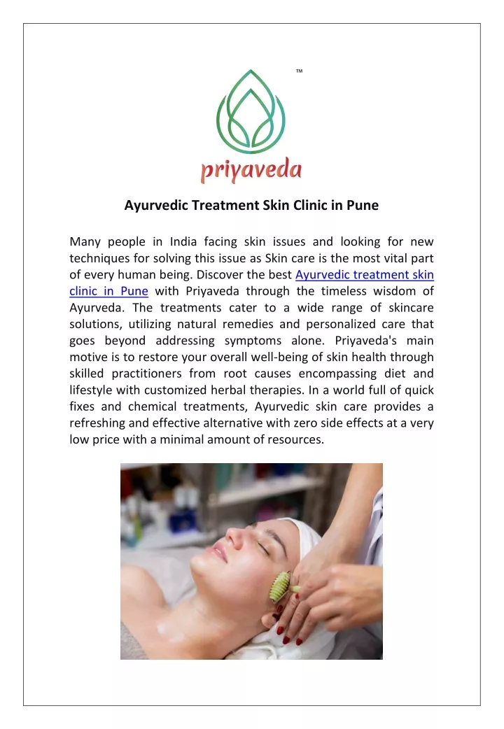 ayurvedic treatment skin clinic in pune many