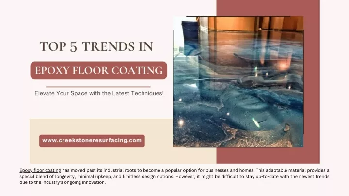 epoxy floor coating has moved past its industrial