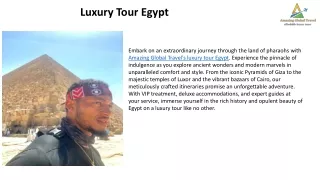 Luxury tour Egypt